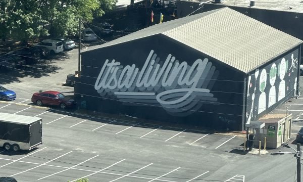 "It's a living" street art