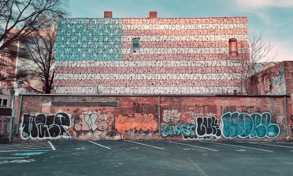 American Flag Mural